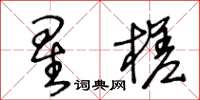 王冬龄星槎草书怎么写