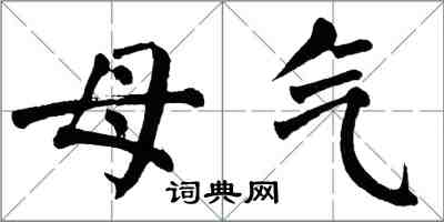 翁闿运母气楷书怎么写