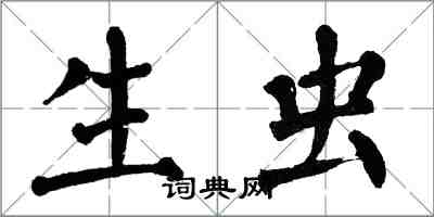 翁闿运生虫楷书怎么写