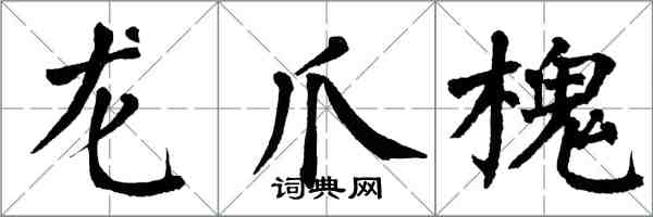 翁闿运龙爪槐楷书怎么写