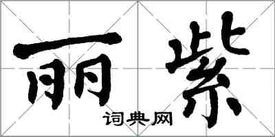 翁闿运丽紫楷书怎么写