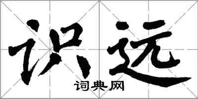 翁闿运识远楷书怎么写