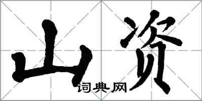 翁闿运山资楷书怎么写