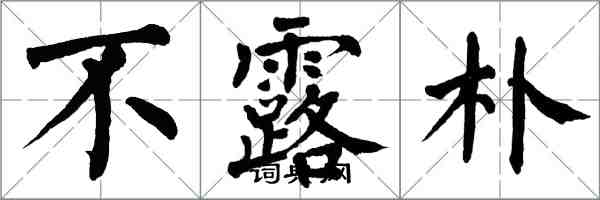 翁闿运不露朴楷书怎么写