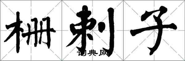 翁闿运栅剌子楷书怎么写