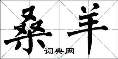 翁闿运桑羊楷书怎么写