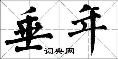 翁闿运垂年楷书怎么写