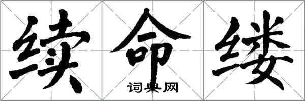 翁闿运续命缕楷书怎么写