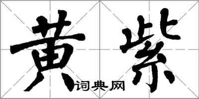 翁闿运黄紫楷书怎么写