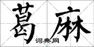 翁闿运葛麻楷书怎么写