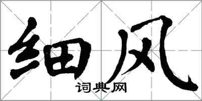 翁闿运细风楷书怎么写