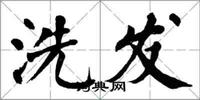 翁闿运洗发楷书怎么写