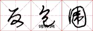 王冬龄反包围草书怎么写