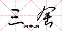 王冬龄三舍草书怎么写