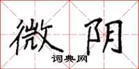 袁强微阴楷书怎么写