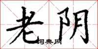 丁谦老阴楷书怎么写