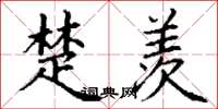 丁谦楚羡楷书怎么写