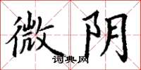 丁谦微阴楷书怎么写