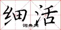 丁谦细活楷书怎么写