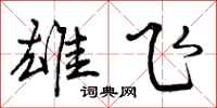 曾庆福雄飞行书怎么写