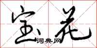 曾庆福宝花行书怎么写