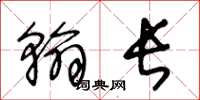 王冬龄翰长草书怎么写