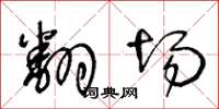 王冬龄翻场草书怎么写