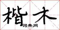 周炳元楷木楷书怎么写
