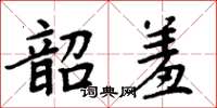 周炳元韶羞楷书怎么写