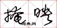 王冬龄掩映草书怎么写