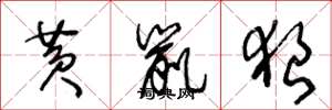 王冬龄黄鼠狼草书怎么写