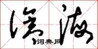 刘少英沧海草书怎么写