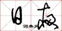 刘少英日夜草书怎么写