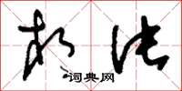 刘少英相片草书怎么写