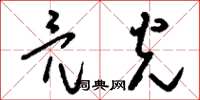 刘少英亮光草书怎么写