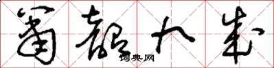 刘少英箫韶九成草书怎么写