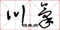刘少英川气草书怎么写