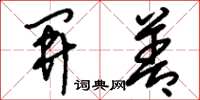 刘少英开善草书怎么写