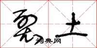 王冬龄裂土草书怎么写