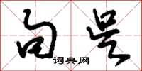 刘少英句吴草书怎么写