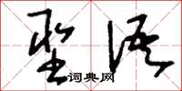 刘少英圣语草书怎么写