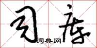 刘少英司库草书怎么写