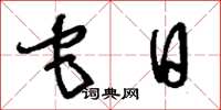 刘少英它日草书怎么写
