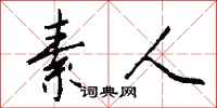 钱沛云素人行书怎么写