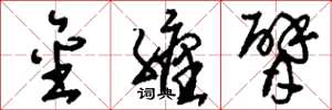 刘少英金缠臂草书怎么写