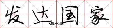 段相林发达国家行书怎么写