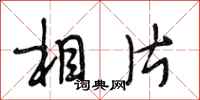 段相林相片行书怎么写