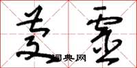 刘少英庆灵草书怎么写