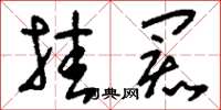 刘少英挂阂草书怎么写