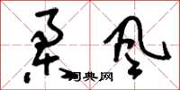 刘少英柔风草书怎么写